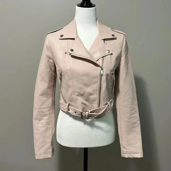 Forever 21 Moto Crop Faux Leather Jacket - Picture 3 of 14